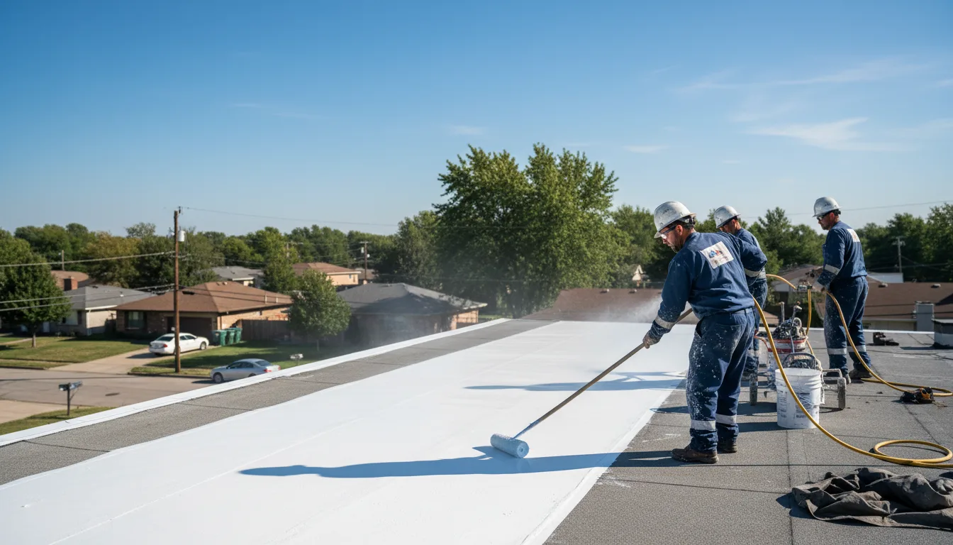 Commercial roof coating in Bennington, VT near me